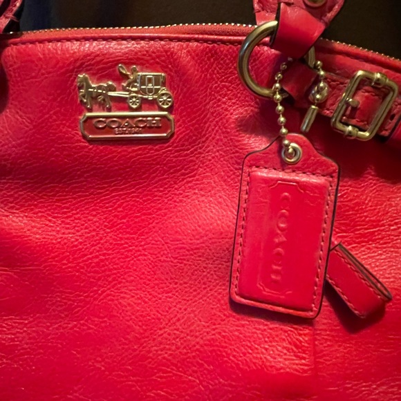 Coach Bag Red - Picture 3 of 4